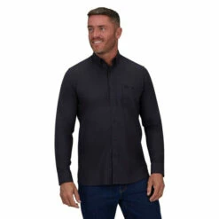 Raging Bull Long Sleeve Cotton Ottoman Weave Shirt For Male