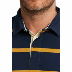 Raging Bull Long Sleeve Stripe Rugby Shirt For Male -Miss KG Discount Store unnamed file 1123