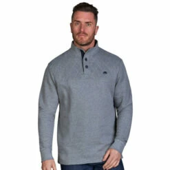 Raging Bull Button Jersey Sweat For Male