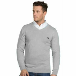 Raging Bull Signature V Neck Jumper For Male