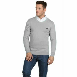 Raging Bull Signature V Neck Jumper For Male -Miss KG Discount Store unnamed file 1231