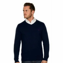 Raging Bull Signature V Neck Jumper For Male -Miss KG Discount Store unnamed file 1235