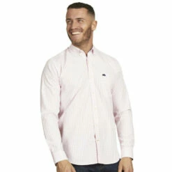 Raging Bull Long Sleeve Signature Gingham Shirt For Male