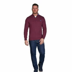 Raging Bull Knitted Cotton/Cashmere Quarter Zip For Male -Miss KG Discount Store unnamed file 253