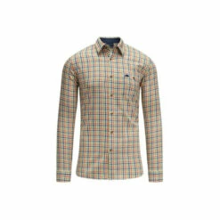 Raging Bull Long Sleeve Gingham Check Shirt For Male