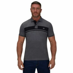 Raging Bull Chest Stripe Jersey Polo For Male