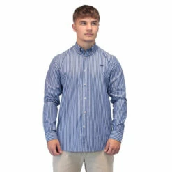 Raging Bull Long Sleeve Bengal Stripe Shirt For Male