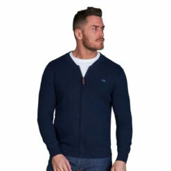 Raging Bull Zip Thru Cardigan For Male