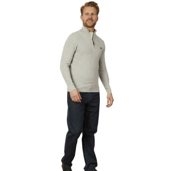 Raging Bull Rib Textured Quarter Zip For Male 4 Raging Bull Rib Textured Quarter Zip For Male - Image 4