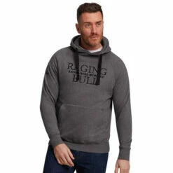 Raging Bull Raglan Embroidered Hoody For Male