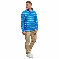 Raging Bull Stripe Pique Quarter Zip Sweat For Male -Miss KG Discount Store unnamed file 872