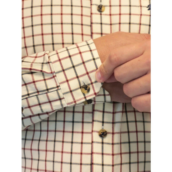 Raging Bull Long Sleeve Window Pane Check Shirt For Male 5 Raging Bull Long Sleeve Window Pane Check Shirt For Male - Image 5